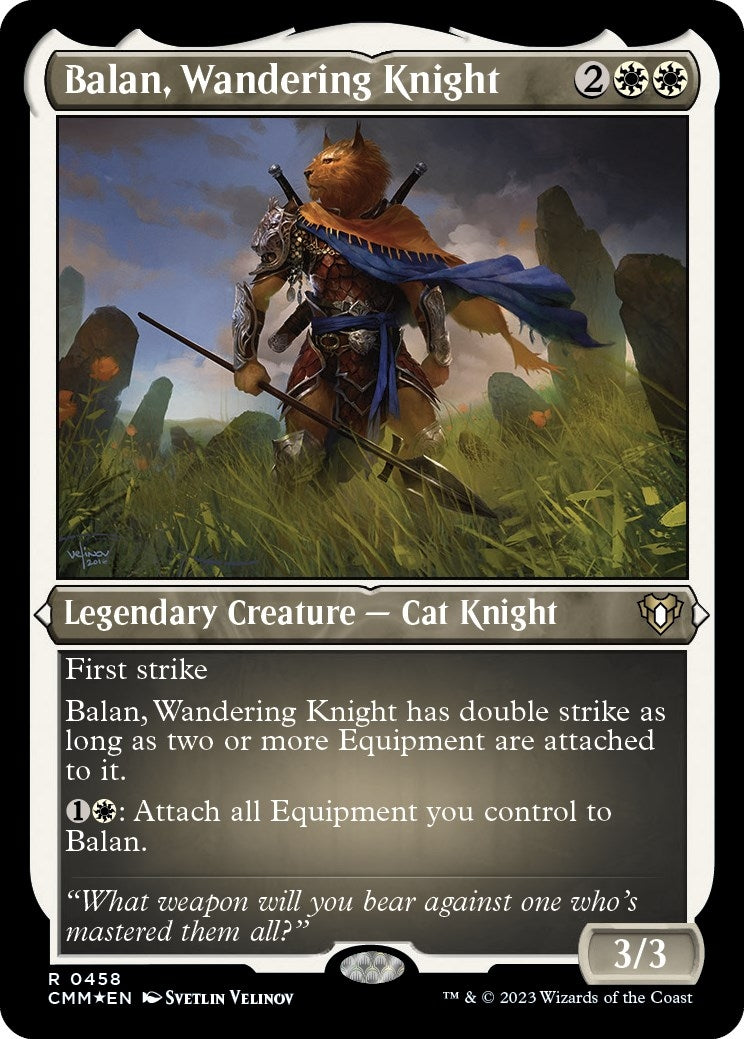 Balan, Wandering Knight (Foil Etched) (458) (Commander Masters)