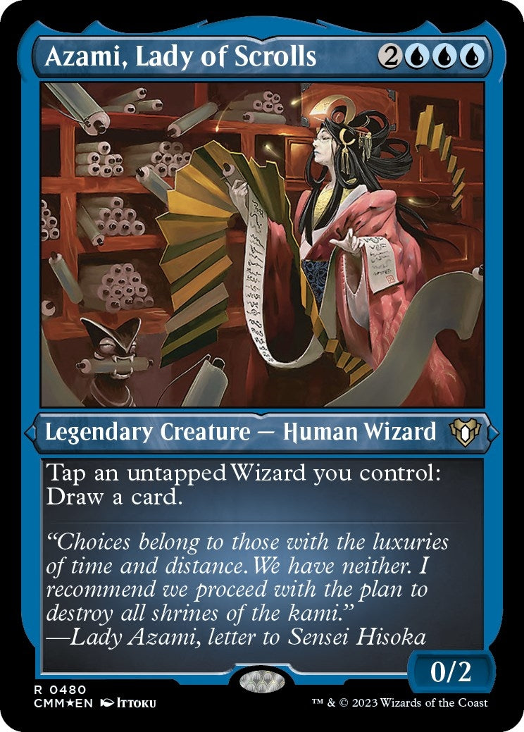 Azami, Lady of Scrolls (Foil Etched) (480) (Commander Masters)