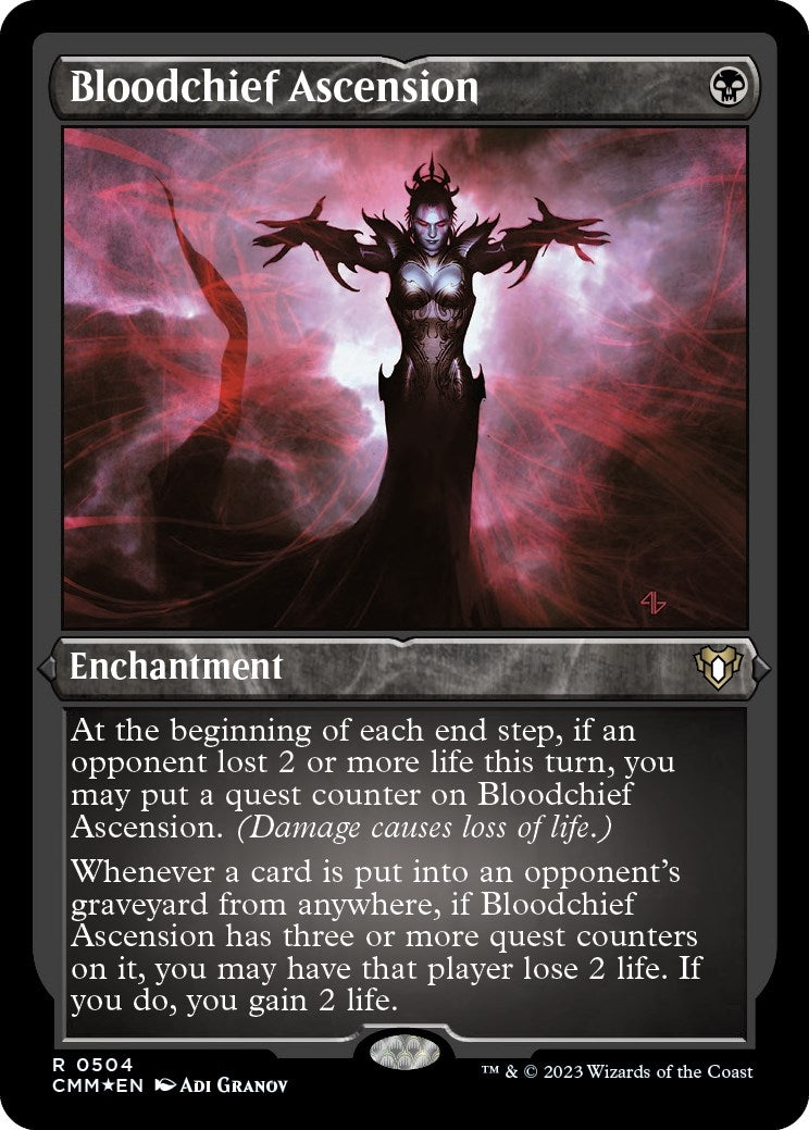 Bloodchief Ascension (Foil Etched) (504) (Commander Masters)