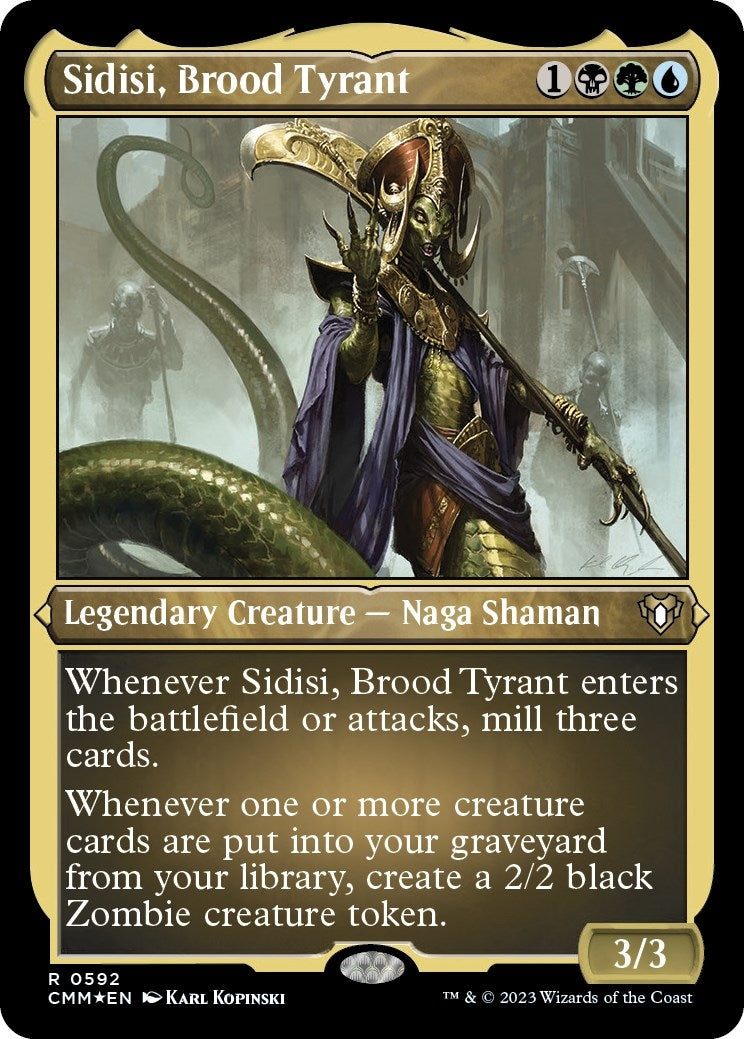 Sidisi, Brood Tyrant (Foil Etched) (592) (Commander Masters)