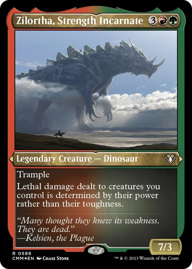 Zilortha, Strength Incarnate (Foil Etched) (599) (Commander Masters)