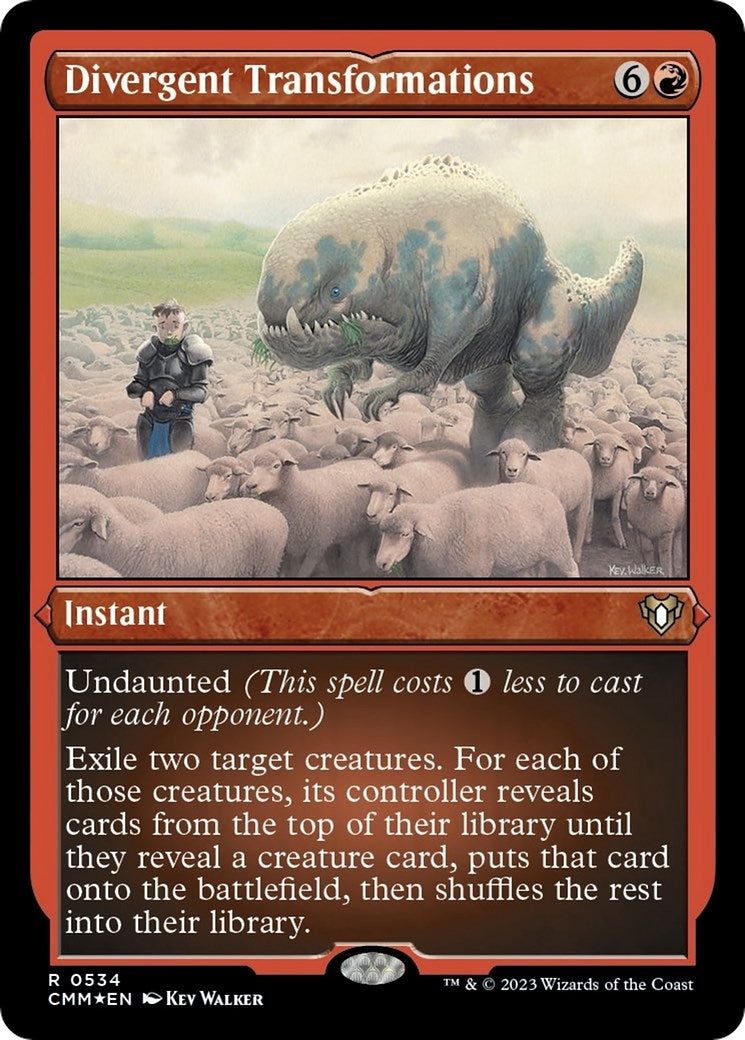Divergent Transformations (Foil Etched) (534) (Commander Masters)