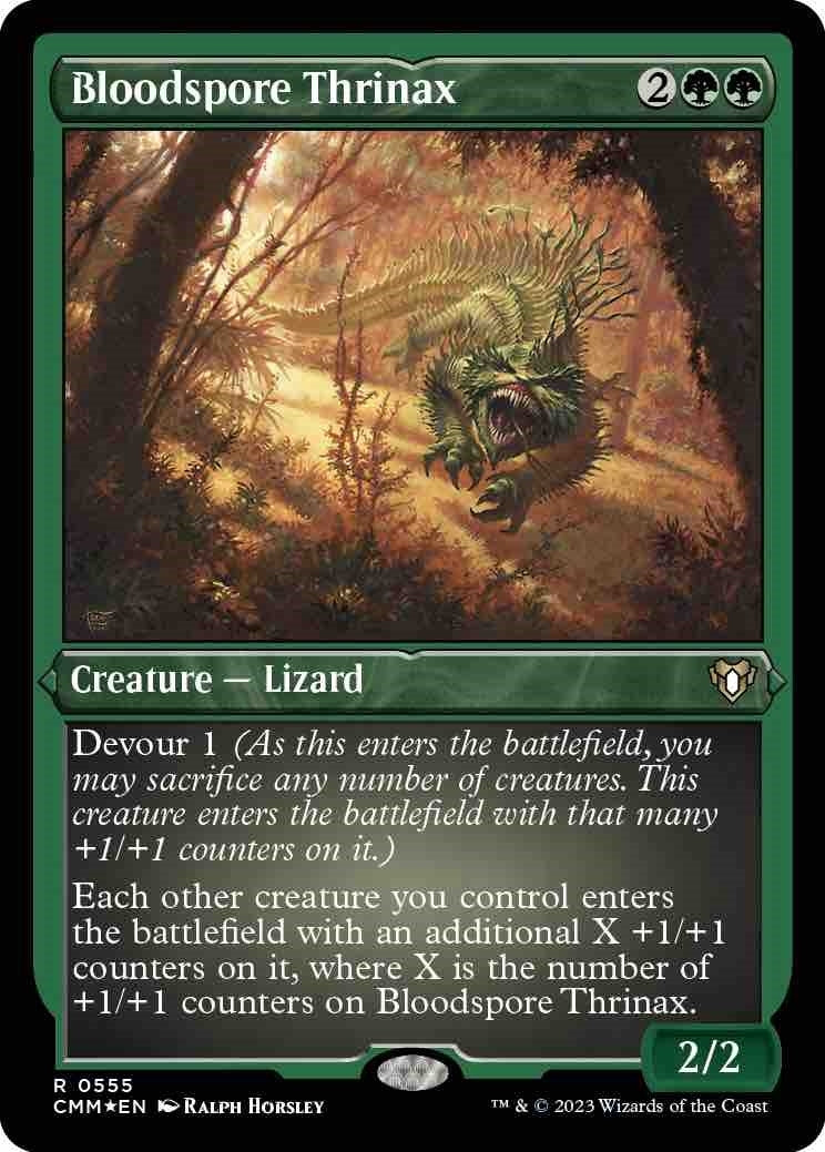 Bloodspore Thrinax (Foil Etched) (555) (Commander Masters)