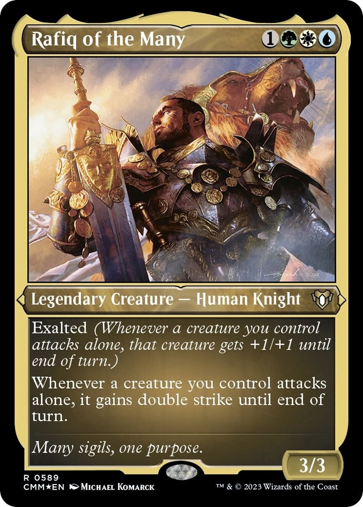Rafiq of the Many (Foil Etched) (589) (Commander Masters)
