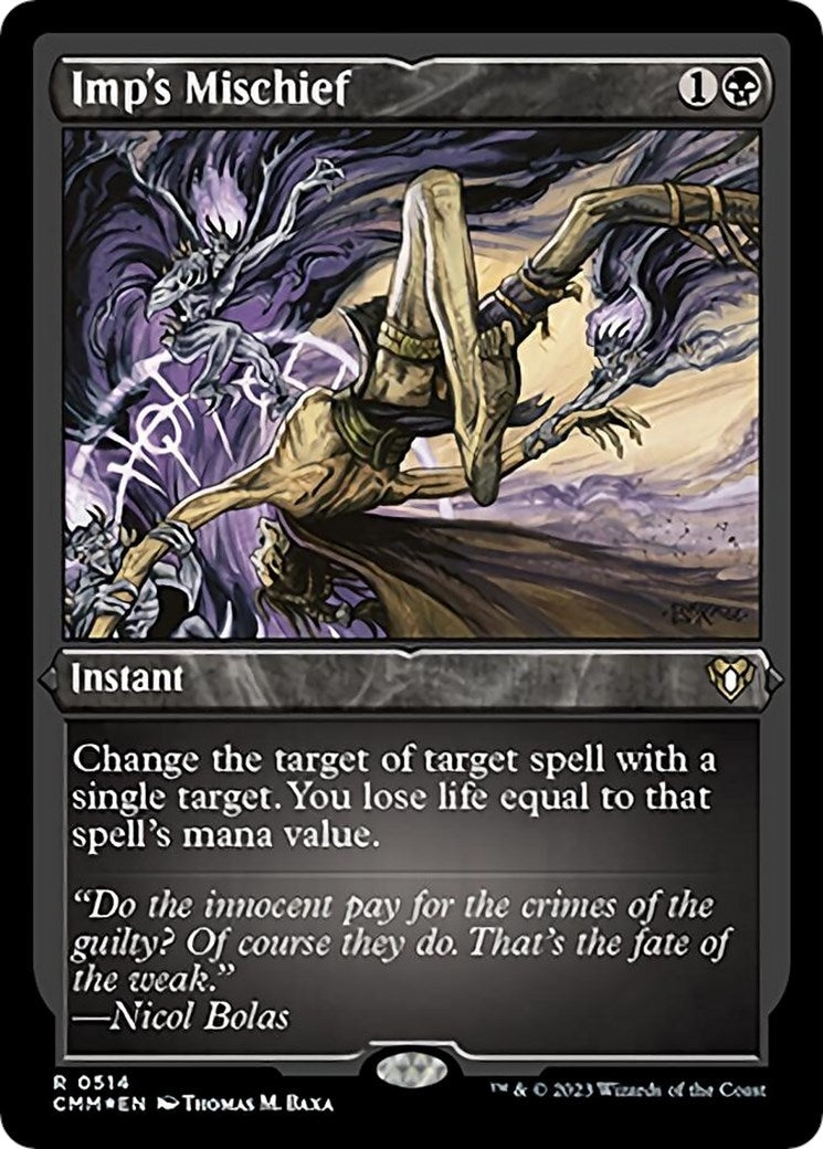 Imp's Mischief (Foil Etched) (514) (Commander Masters)