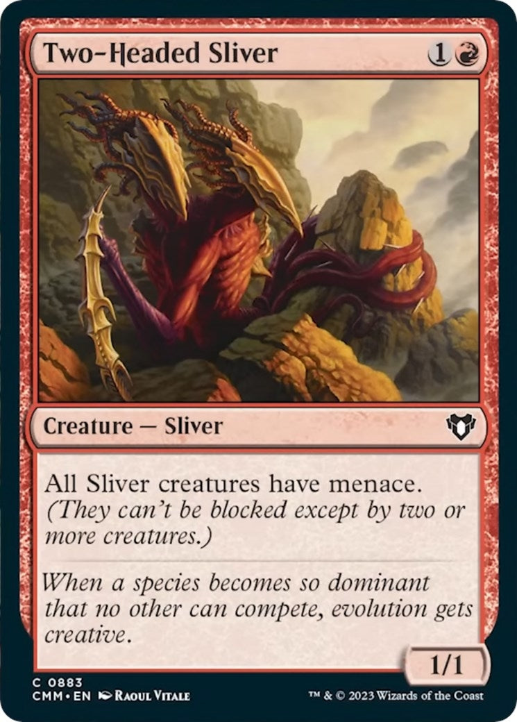 Two-Headed Sliver (883) (Commander Masters)