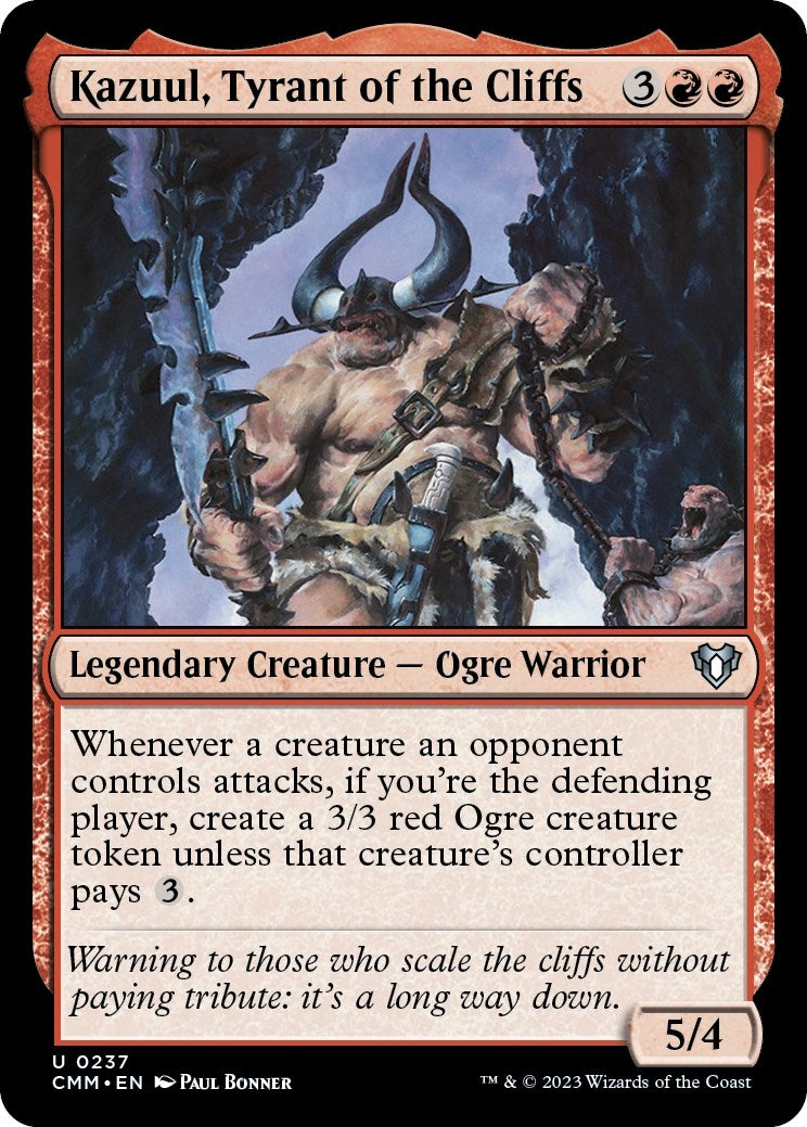 Image for Kazuul, Tyrant of the Cliffs (237) (Commander Masters) - Magic: The Gathering