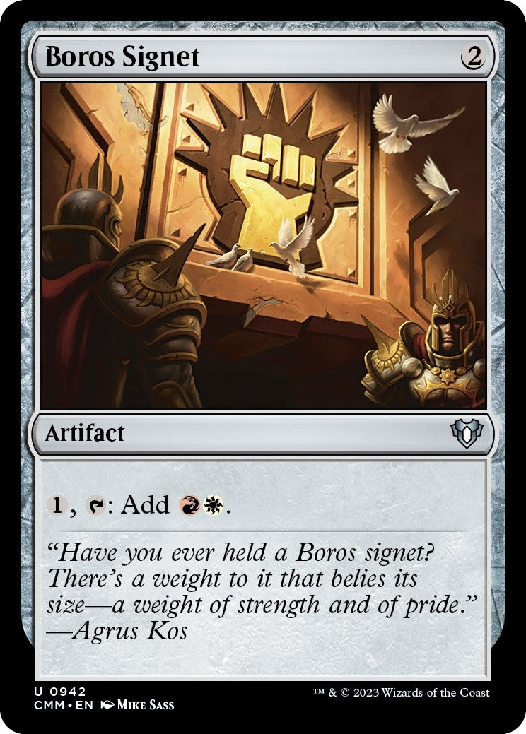 Boros Signet (942) (Commander Masters)