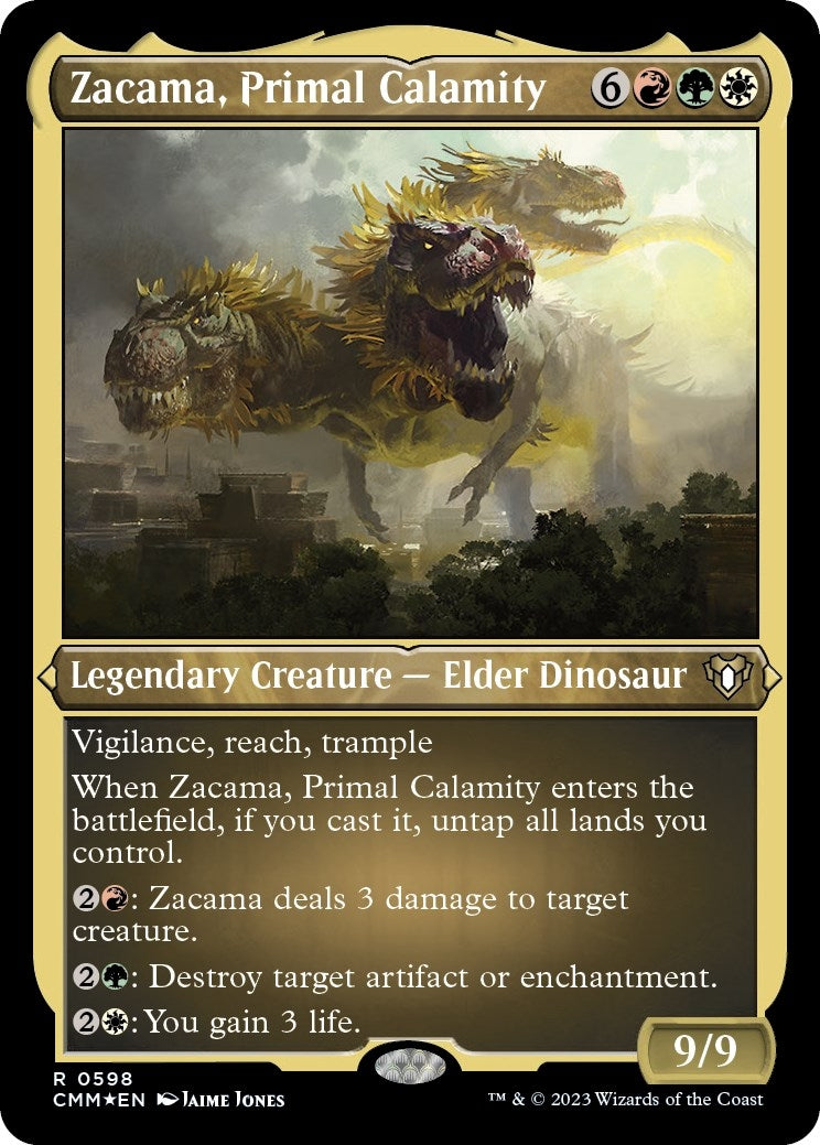 Image for Zacama, Primal Calamity (Foil Etched) (598) - Magic: The Gathering