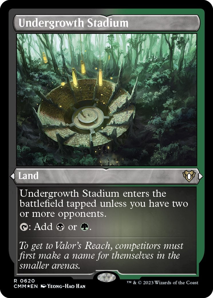Undergrowth Stadium (Foil Etched) (620) (Commander Masters)