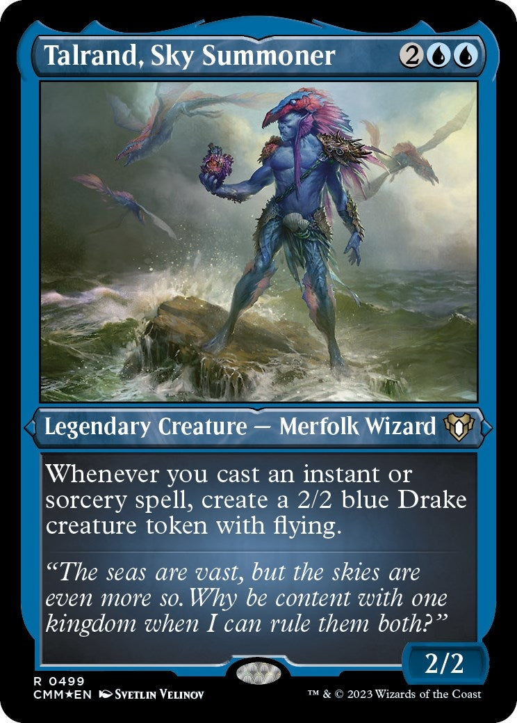 Talrand, Sky Summoner (Foil Etched) (499) (Commander Masters)