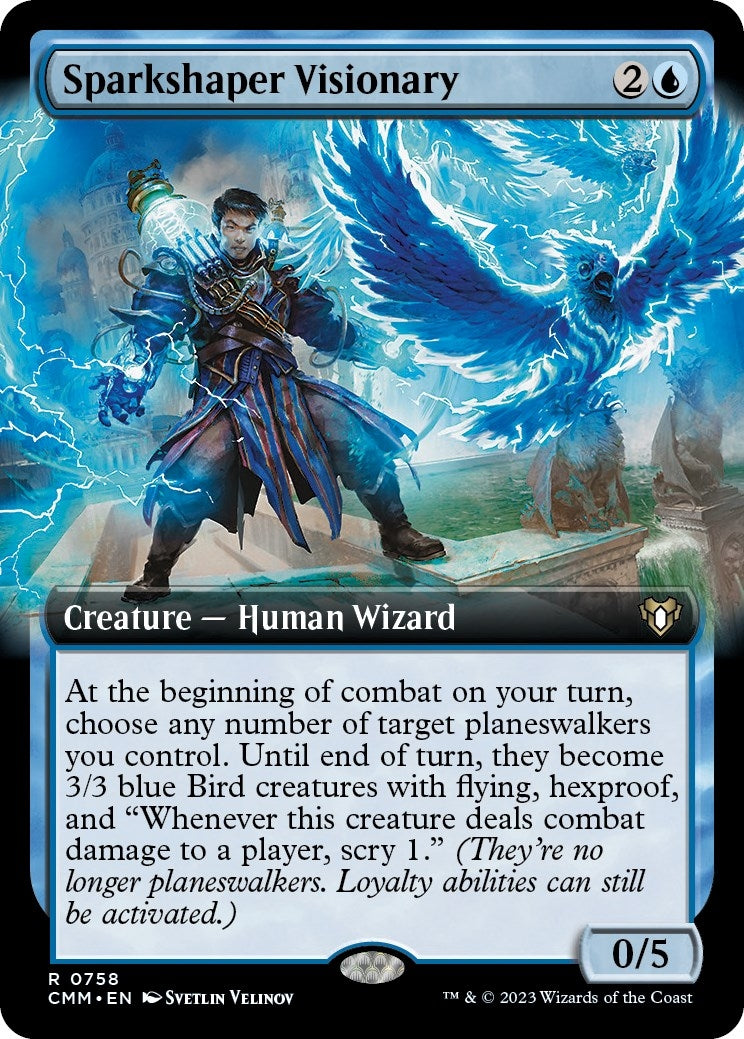 Sparkshaper Visionary (Extended Art) (758) (Commander Masters)
