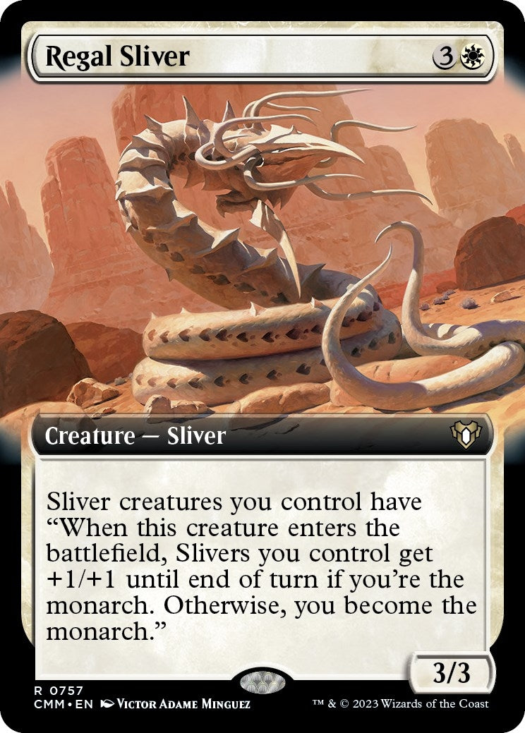 Regal Sliver (Extended Art) (757) (Commander Masters)