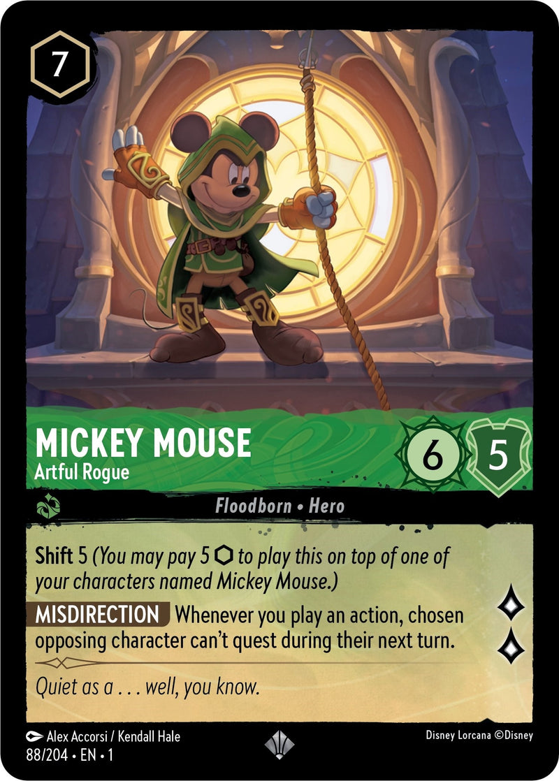 Image for Mickey Mouse - Artful Rogue (88/204) (The First Chapter) - Disney Lorcana