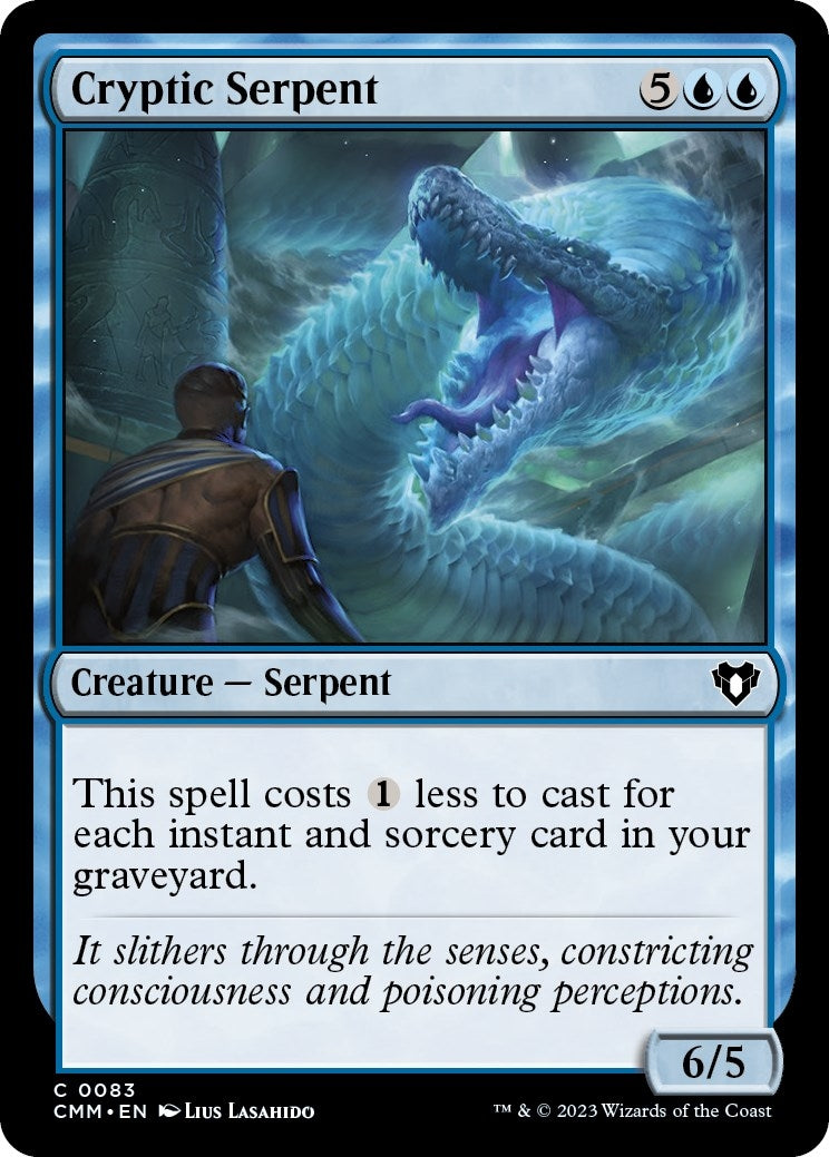 Image for Cryptic Serpent (83) (Commander Masters) - Magic: The Gathering