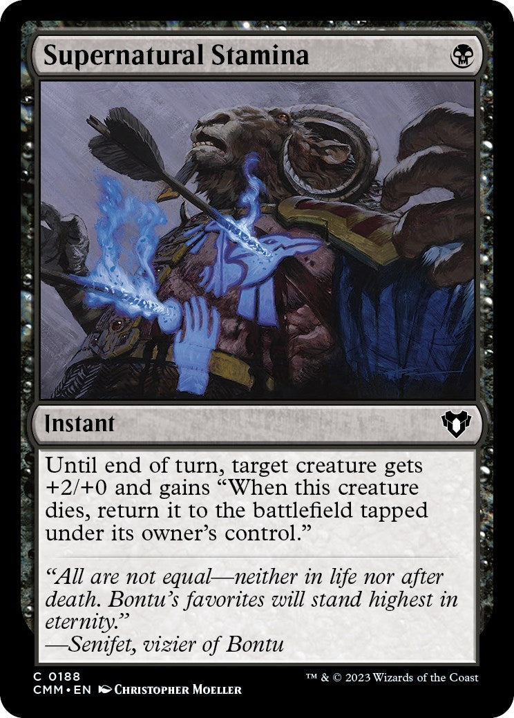 Supernatural Stamina (188) (Commander Masters)