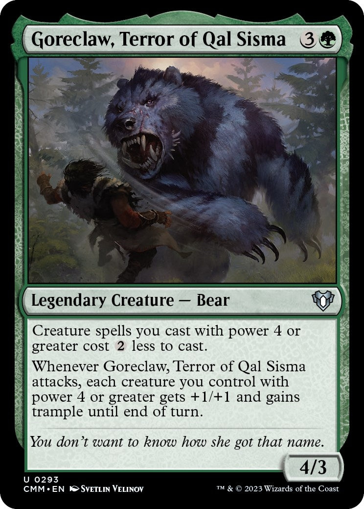 Goreclaw, Terror of Qal Sisma (293) (Commander Masters)