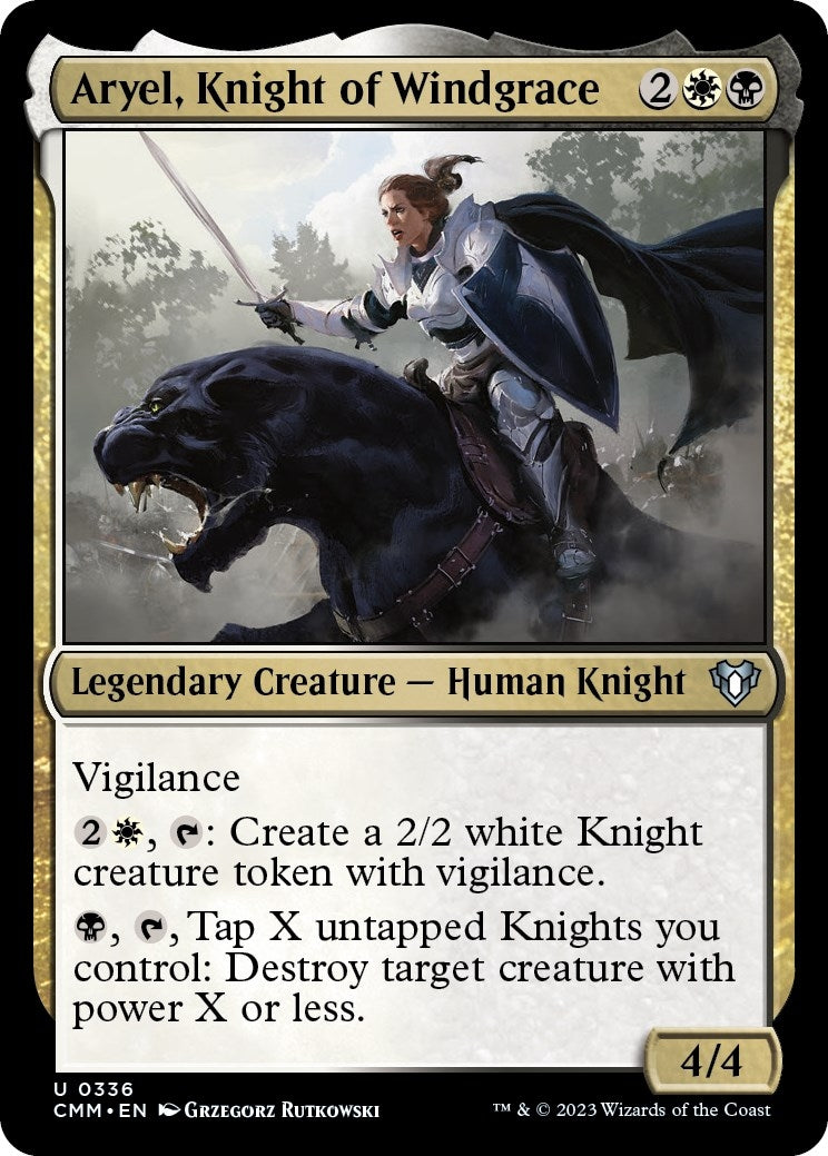 Aryel, Knight of Windgrace (336) (Commander Masters)