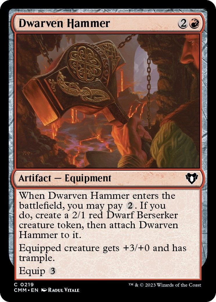 Dwarven Hammer (219) (Commander Masters)
