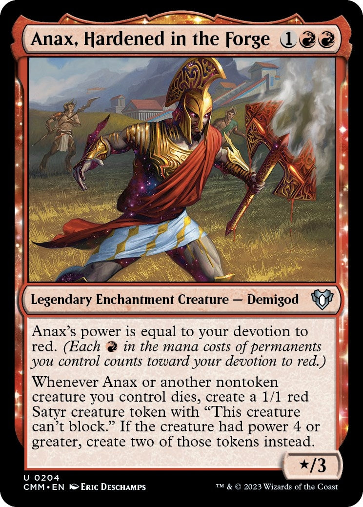 Anax, Hardened in the Forge (204) (Commander Masters)