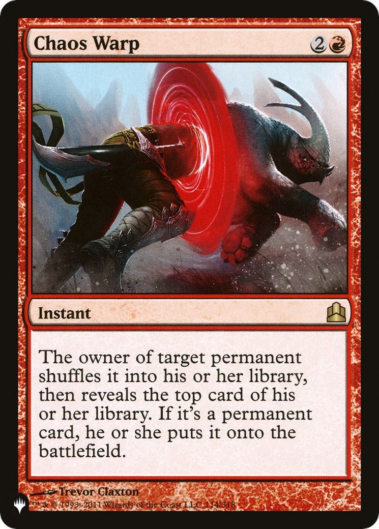 Chaos Warp (CMD) (114/318) (The List Reprints)