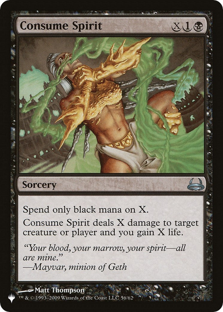Consume Spirit (56/62) (The List Reprints)