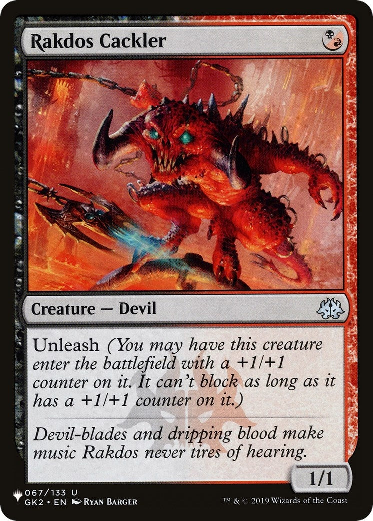 Rakdos Cackler (067/133) (The List Reprints)