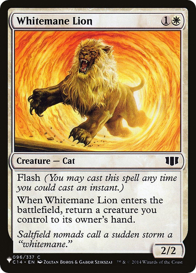 Image for Whitemane Lion (C14) (096/337) - Magic: The Gathering