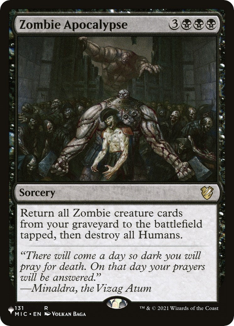 Zombie Apocalypse (131/038) (The List Reprints)