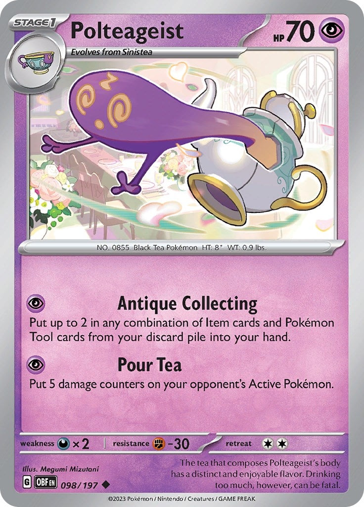 Image for Polteageist (098/197) (SV03: Obsidian Flames) - Pokemon