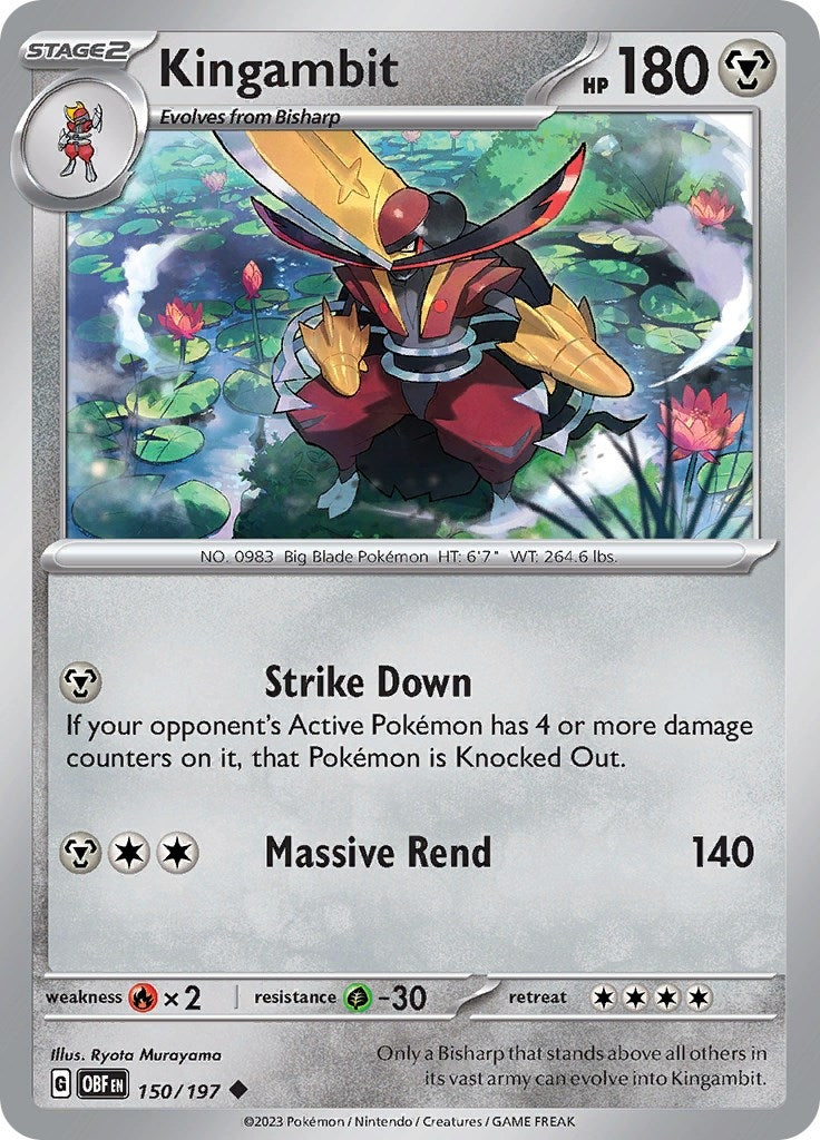 Image for Kingambit (150/197) (SV03: Obsidian Flames) - Pokemon
