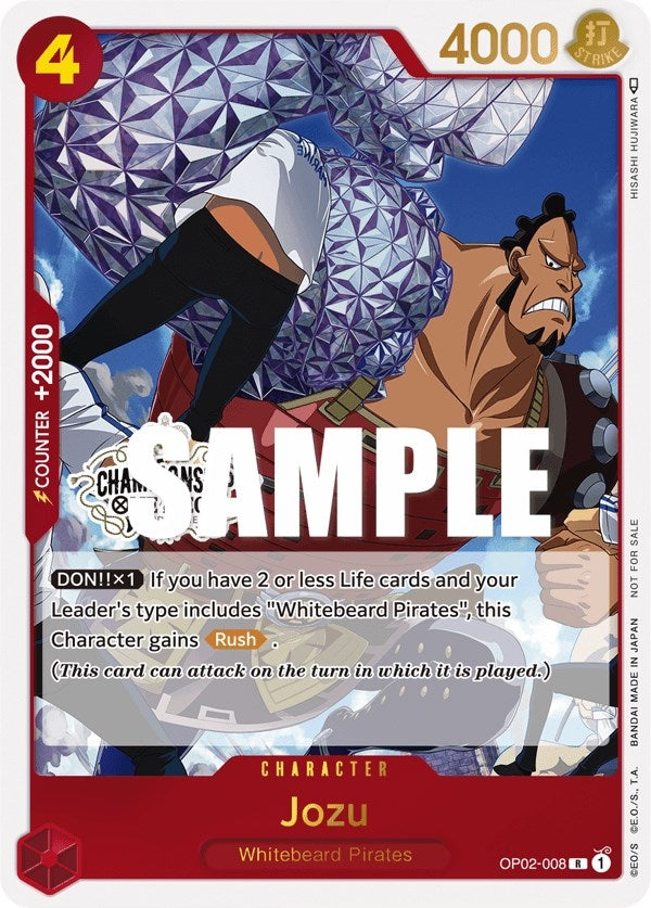 Image for Jozu (Store Championship Participation Pack Vol. 2) (OP02-008) (One Piece Promotion Cards) - One Piece Card Game