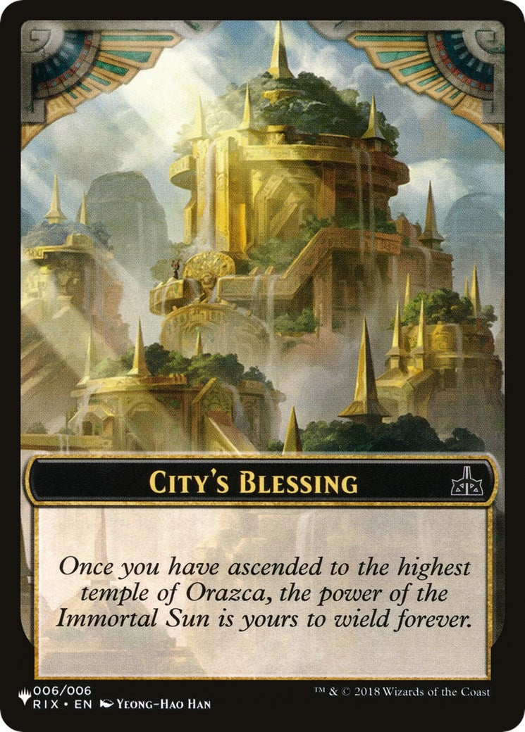 City's Blessing // The Monarch Double-sided Token (6 // 14) (The List Reprints)