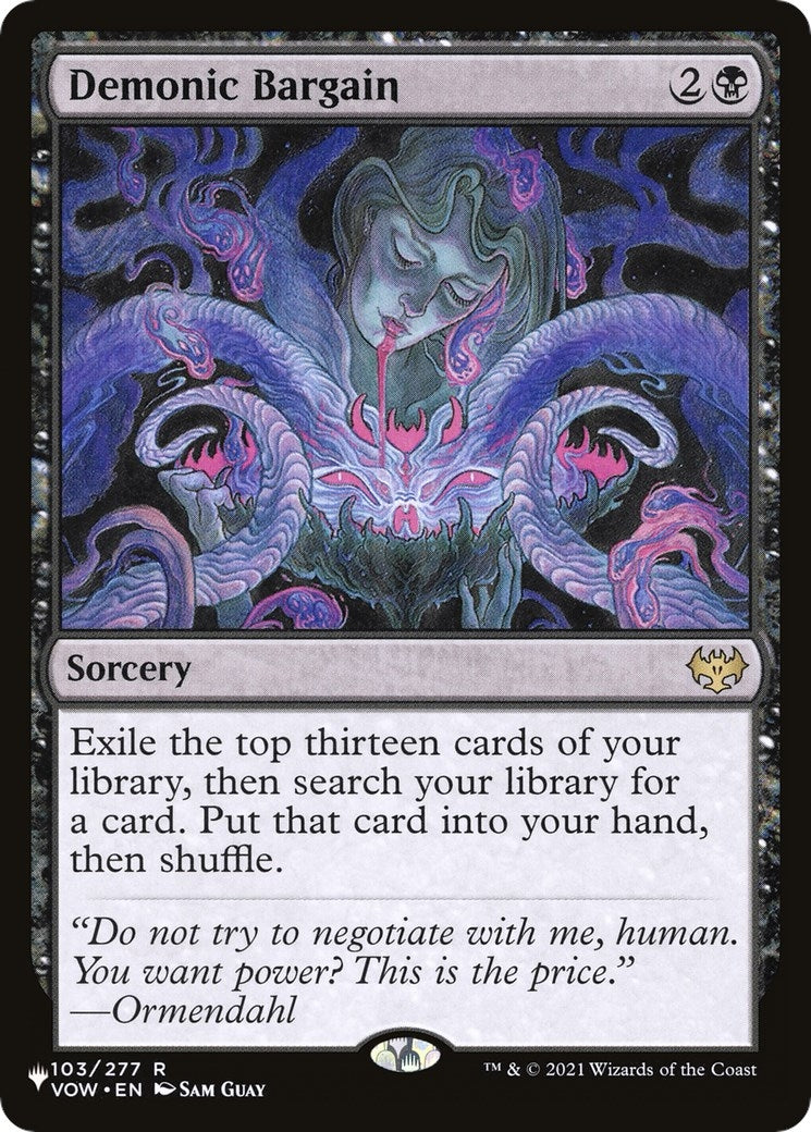 Demonic Bargain (103/277) (The List Reprints)