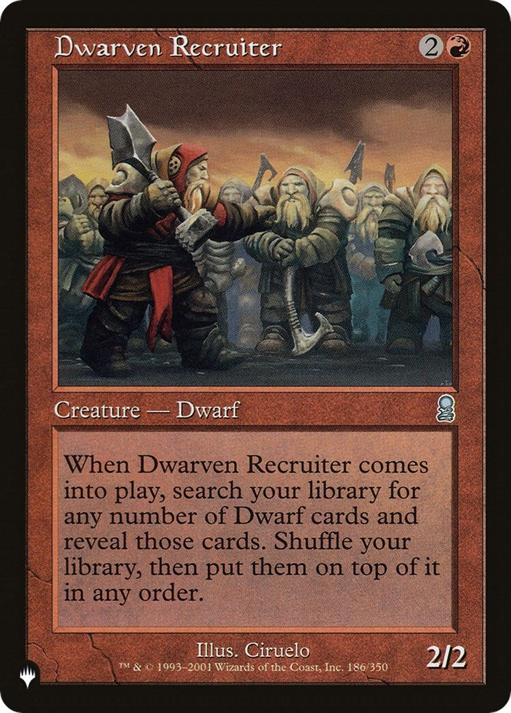 Image for Dwarven Recruiter (186/350) (The List Reprints) - Magic: The Gathering
