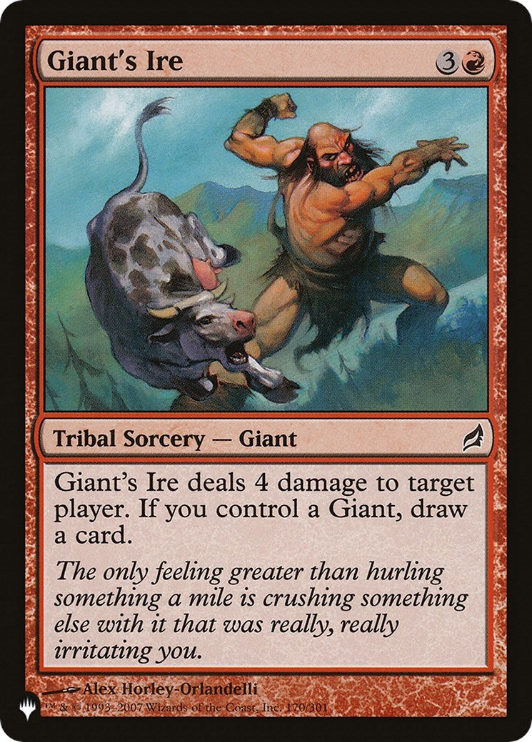 Giant's Ire (170/301) (The List Reprints)