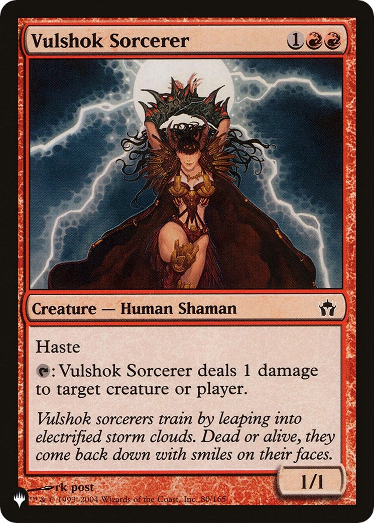 Image for Vulshok Sorcerer (80/165) (The List Reprints) - Magic: The Gathering