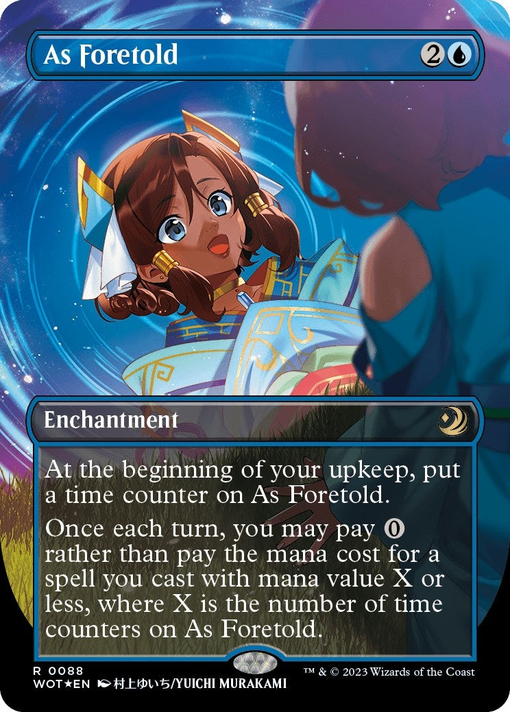 As Foretold (Anime Borderless) (Confetti Foil) (88) (Wilds of Eldraine: Enchanting Tales)