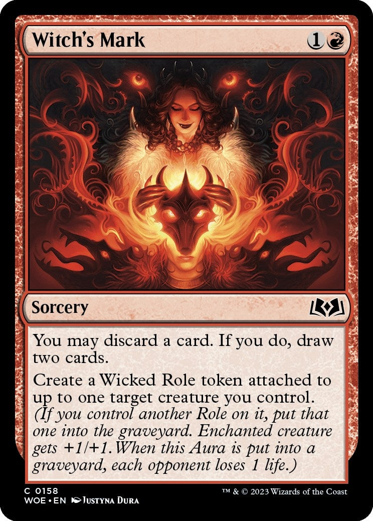 Image for Witch's Mark (158) - Magic: The Gathering