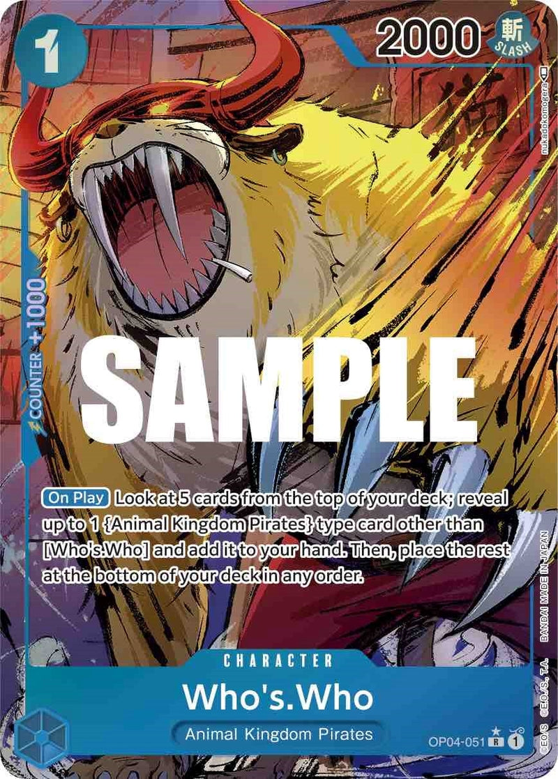 Who's.Who (Alternate Art) (OP04-051) (Kingdoms of Intrigue)