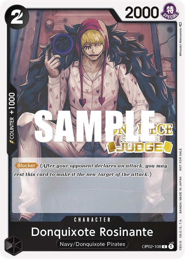 Image for Donquixote Rosinante (Judge Pack Vol. 2) (OP02-108) (One Piece Promotion Cards) - One Piece Card Game