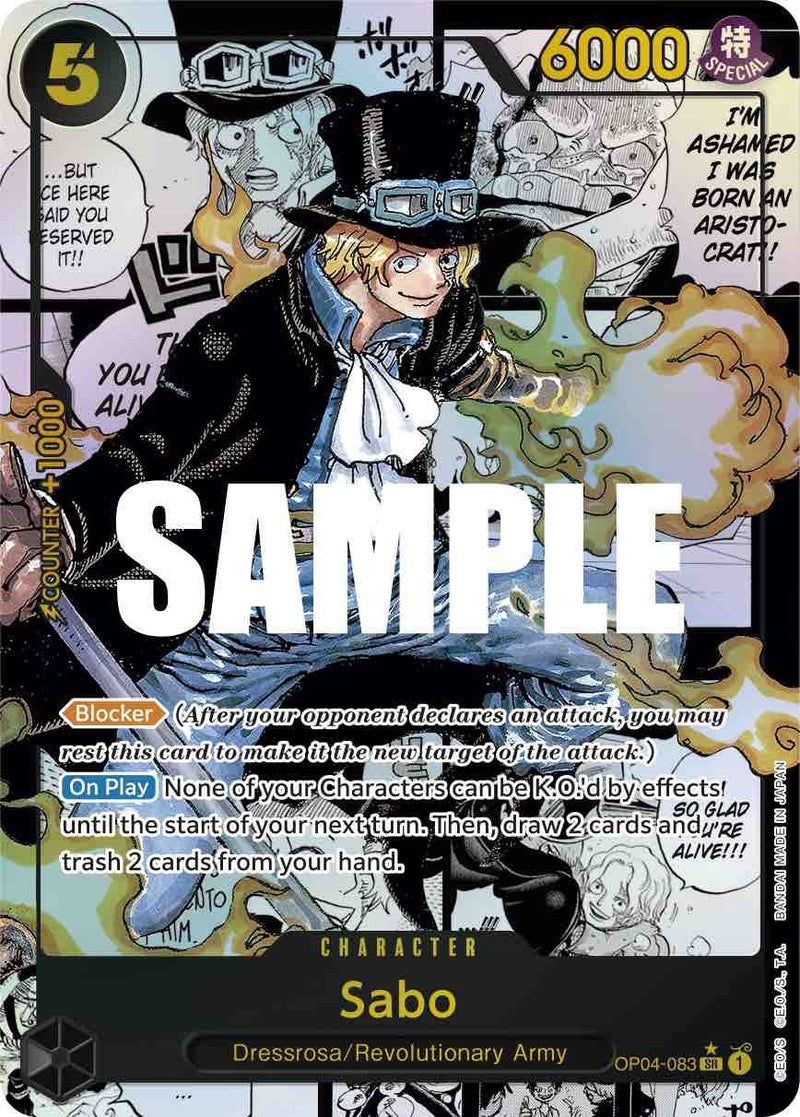 Image for Sabo (Alternate Art) (Manga) (OP04-083) (Kingdoms of Intrigue) - One Piece Card Game