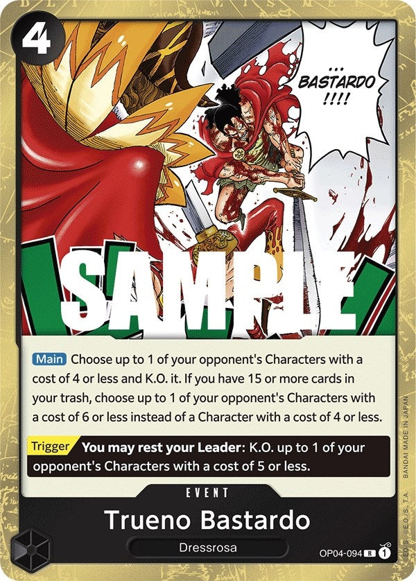 Image for Trueno Bastardo (OP04-094) (Kingdoms of Intrigue) - One Piece Card Game