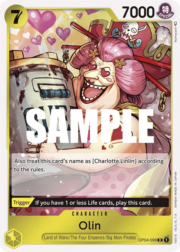Image for Olin (OP04-099) (Kingdoms of Intrigue) - One Piece Card Game