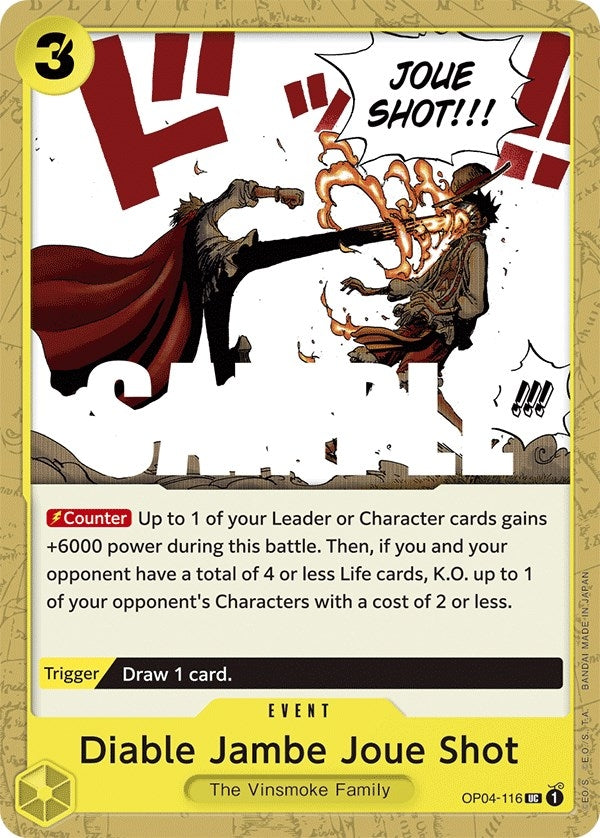Diable Jambe Joue Shot (OP04-116) (Kingdoms of Intrigue)