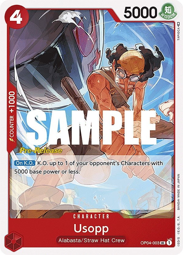 Usopp (OP04-003) (Kingdoms of Intrigue Pre-Release Cards)
