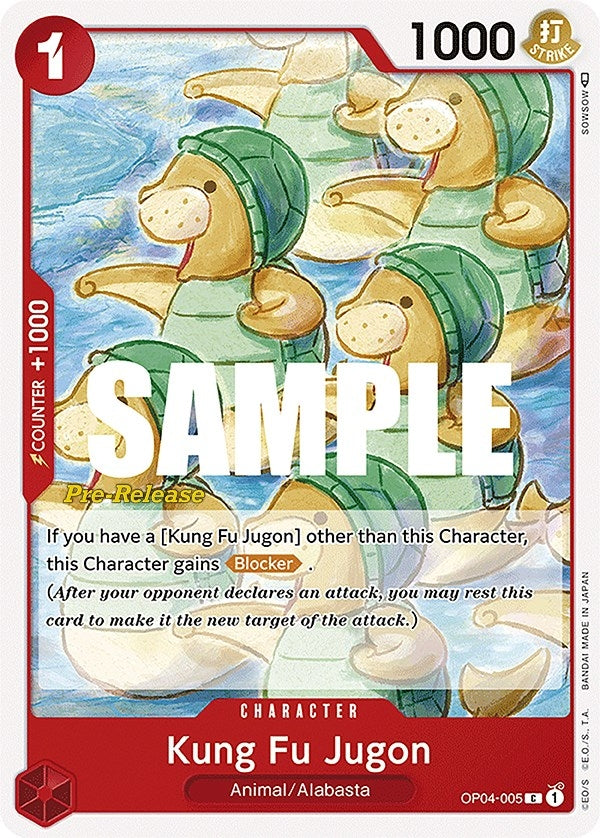 Kung Fu Jugon (OP04-005) (Kingdoms of Intrigue Pre-Release Cards)