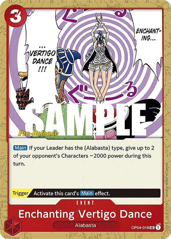 Enchanting Vertigo Dance (OP04-018) (Kingdoms of Intrigue Pre-Release Cards)