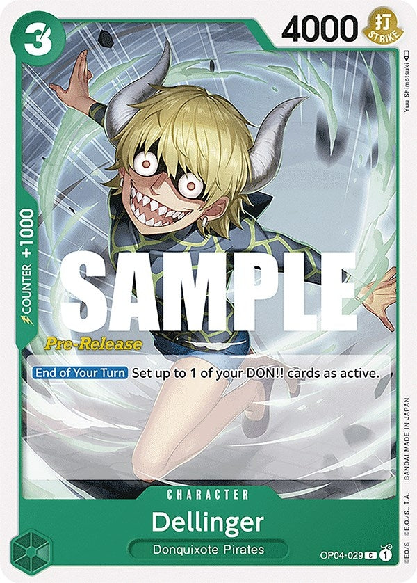 Dellinger (OP04-029) (Kingdoms of Intrigue Pre-Release Cards)