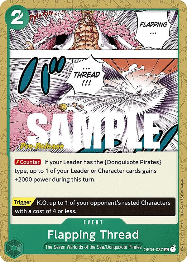 Flapping Thread (OP04-037) (Kingdoms of Intrigue Pre-Release Cards)
